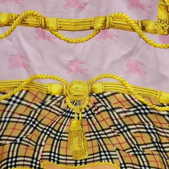 Burberry Paneled Archive Scarf Print Silk Shirt  SZ IT 38 / US 4 Italy RARE - Picture 7 of 15